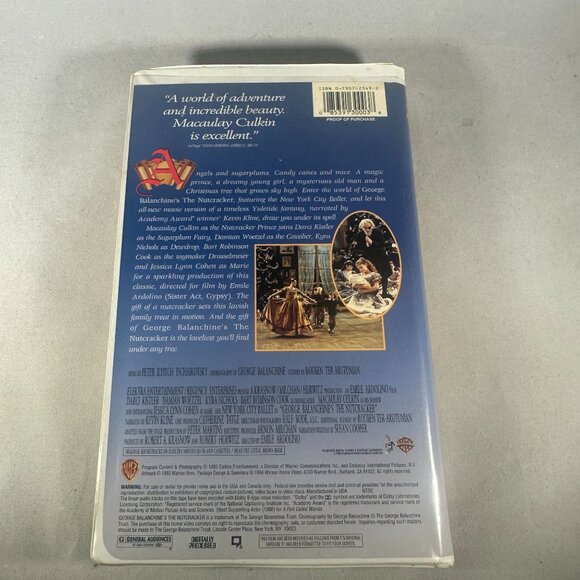 George Balanchines The Nutcracker VHS 1993 Family Classic Macaulay Culkin - Picture 2 of 3